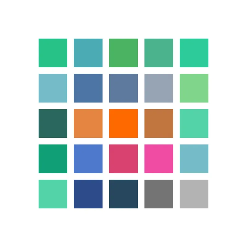 The colour palette