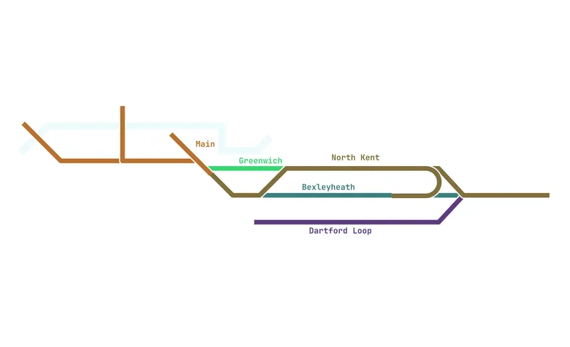 Sketch of Dartford lines